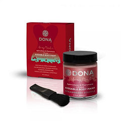 Pintura Corporal Comestible Sabor Souffle de Fresa de System Jo Dona 2oz