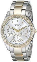 Reloj para Mujer Plateado Dorado con Piedras XOXO XO5429