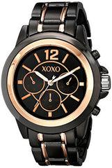 Reloj para Mujer Negro y Dorado XOXO XO5585